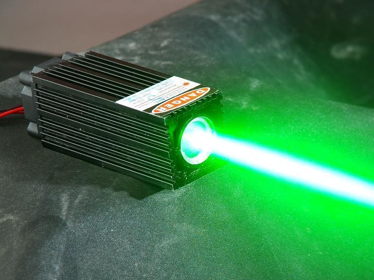 532nm 60mW Green Laser Module thick laser beam